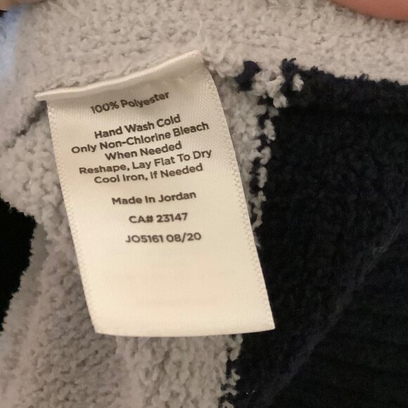 Talbots Womens XL Striped Sweater Pink Gray With Black Hem Soft Button Detail - Picture 4 of 7